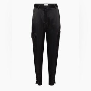 Babaton Artizia Sleek Black Cargo Pants